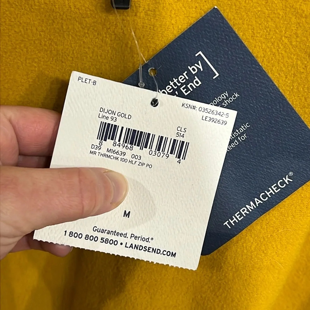 Lands’ End Thermacheck Fleece Half Zip Pullover - Picture 3 of 5